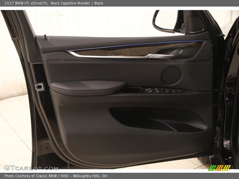 Black Sapphire Metallic / Black 2017 BMW X5 xDrive35i