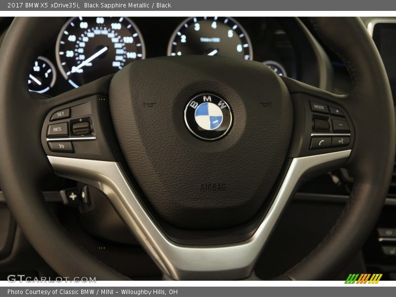 Black Sapphire Metallic / Black 2017 BMW X5 xDrive35i