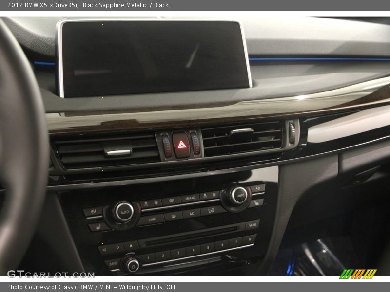 Black Sapphire Metallic / Black 2017 BMW X5 xDrive35i