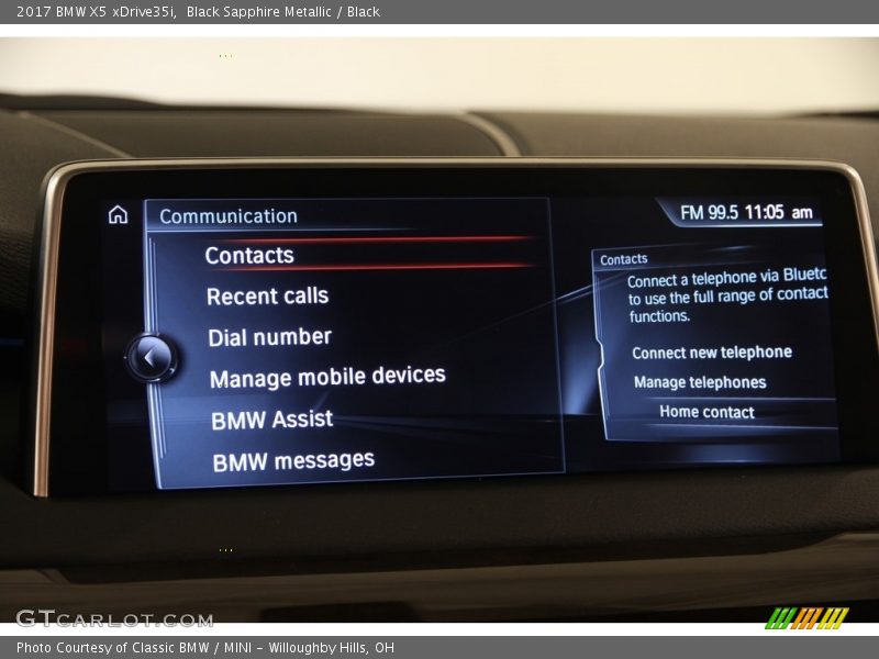 Black Sapphire Metallic / Black 2017 BMW X5 xDrive35i