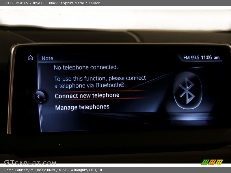 Black Sapphire Metallic / Black 2017 BMW X5 xDrive35i