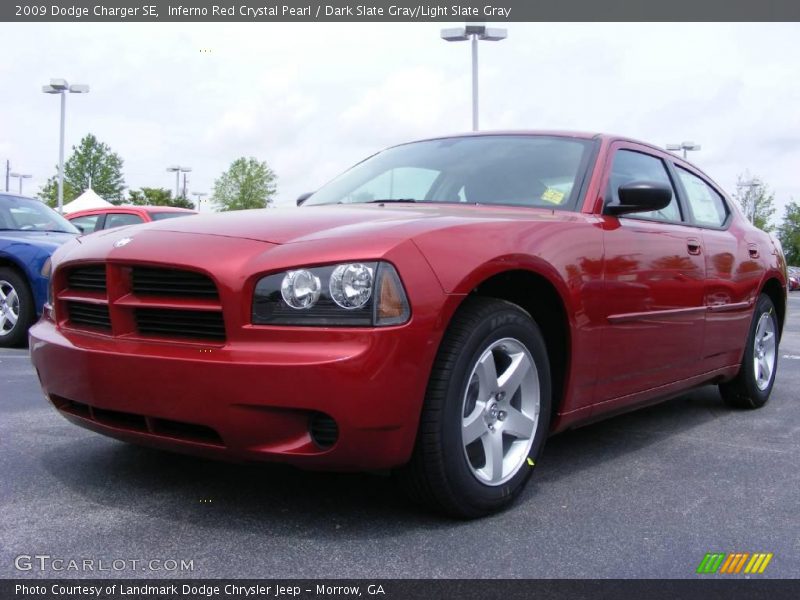 Inferno Red Crystal Pearl / Dark Slate Gray/Light Slate Gray 2009 Dodge Charger SE