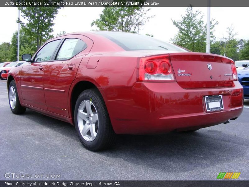 Inferno Red Crystal Pearl / Dark Slate Gray/Light Slate Gray 2009 Dodge Charger SE