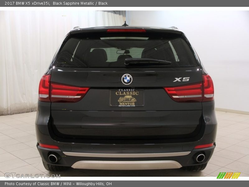 Black Sapphire Metallic / Black 2017 BMW X5 xDrive35i