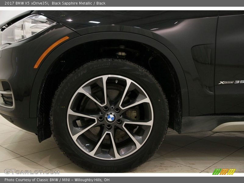 Black Sapphire Metallic / Black 2017 BMW X5 xDrive35i