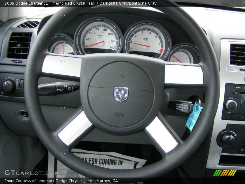 Inferno Red Crystal Pearl / Dark Slate Gray/Light Slate Gray 2009 Dodge Charger SE