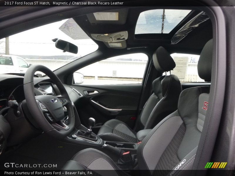 Front Seat of 2017 Focus ST Hatch