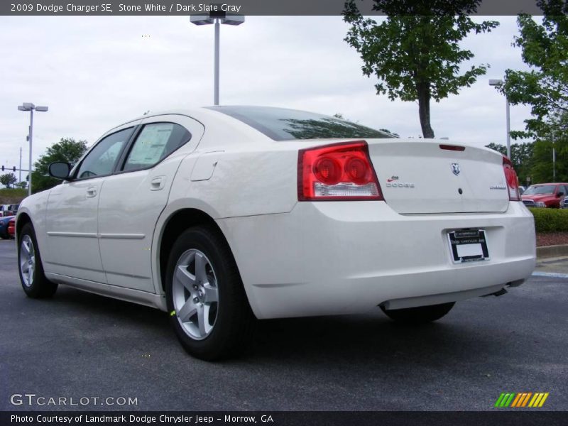 Stone White / Dark Slate Gray 2009 Dodge Charger SE