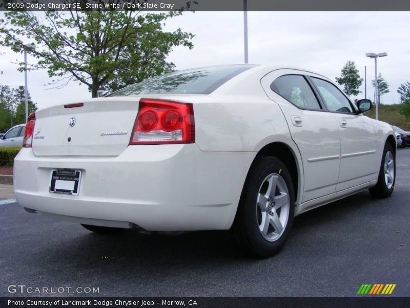 Stone White / Dark Slate Gray 2009 Dodge Charger SE