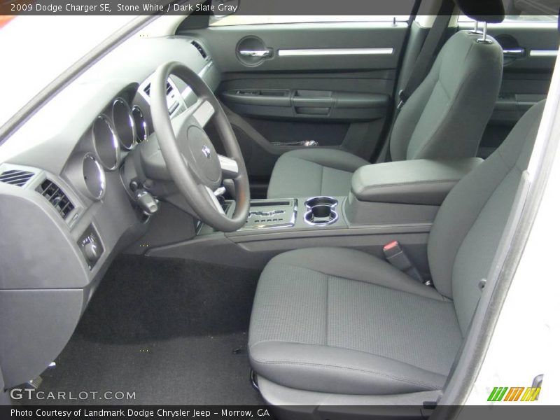 Stone White / Dark Slate Gray 2009 Dodge Charger SE
