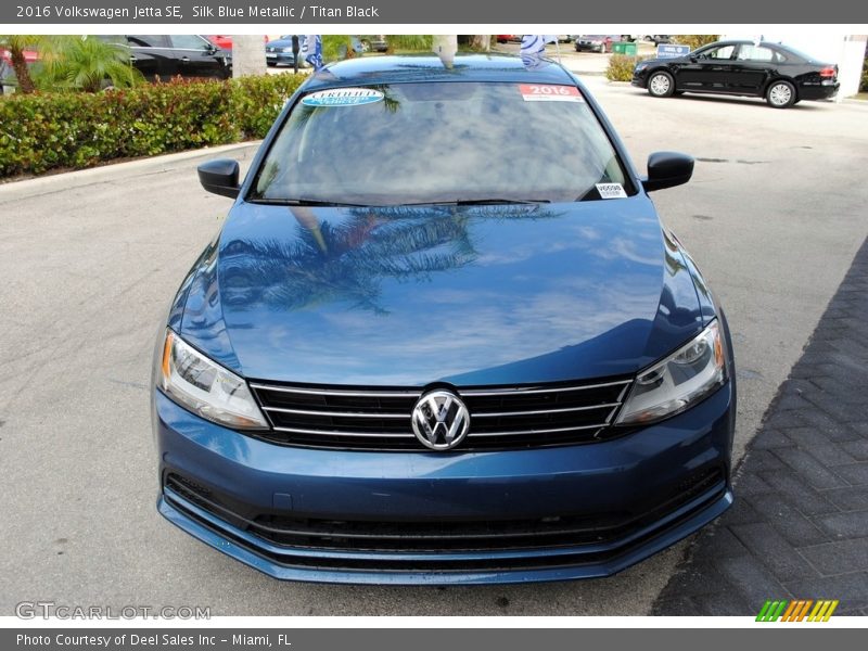 Silk Blue Metallic / Titan Black 2016 Volkswagen Jetta SE