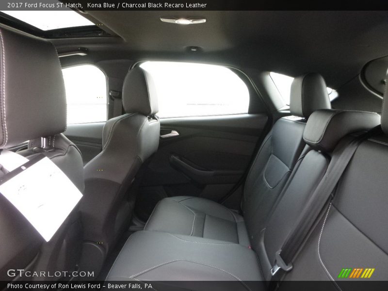 Kona Blue / Charcoal Black Recaro Leather 2017 Ford Focus ST Hatch