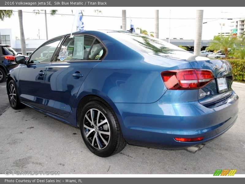 Silk Blue Metallic / Titan Black 2016 Volkswagen Jetta SE