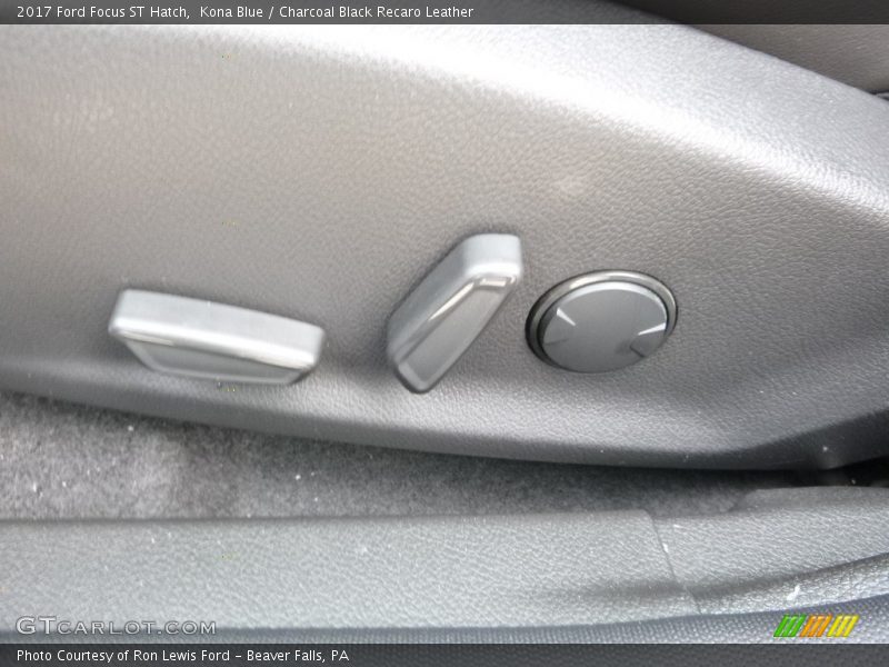 Kona Blue / Charcoal Black Recaro Leather 2017 Ford Focus ST Hatch