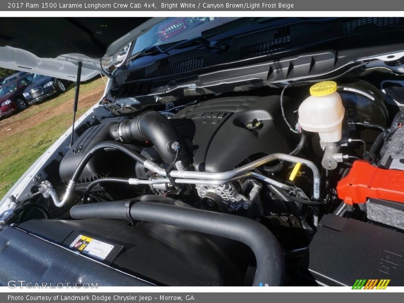 Bright White / Canyon Brown/Light Frost Beige 2017 Ram 1500 Laramie Longhorn Crew Cab 4x4