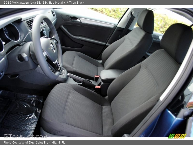 Silk Blue Metallic / Titan Black 2016 Volkswagen Jetta SE