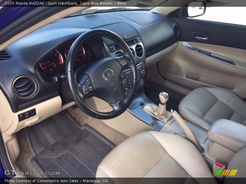 Lapis Blue Metallic / Black 2005 Mazda MAZDA6 i Sport Hatchback