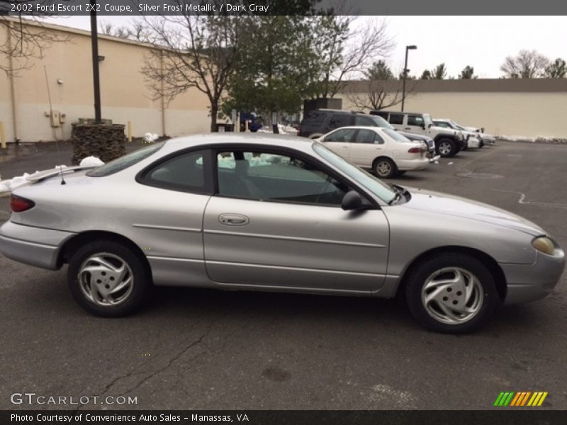 Silver Frost Metallic / Dark Gray 2002 Ford Escort ZX2 Coupe