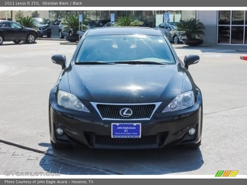 Obsidian Black / Black 2011 Lexus IS 250