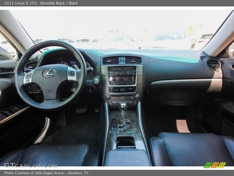 Obsidian Black / Black 2011 Lexus IS 250