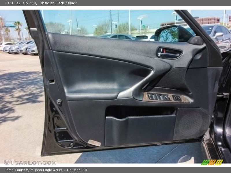 Obsidian Black / Black 2011 Lexus IS 250