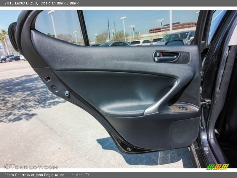 Obsidian Black / Black 2011 Lexus IS 250