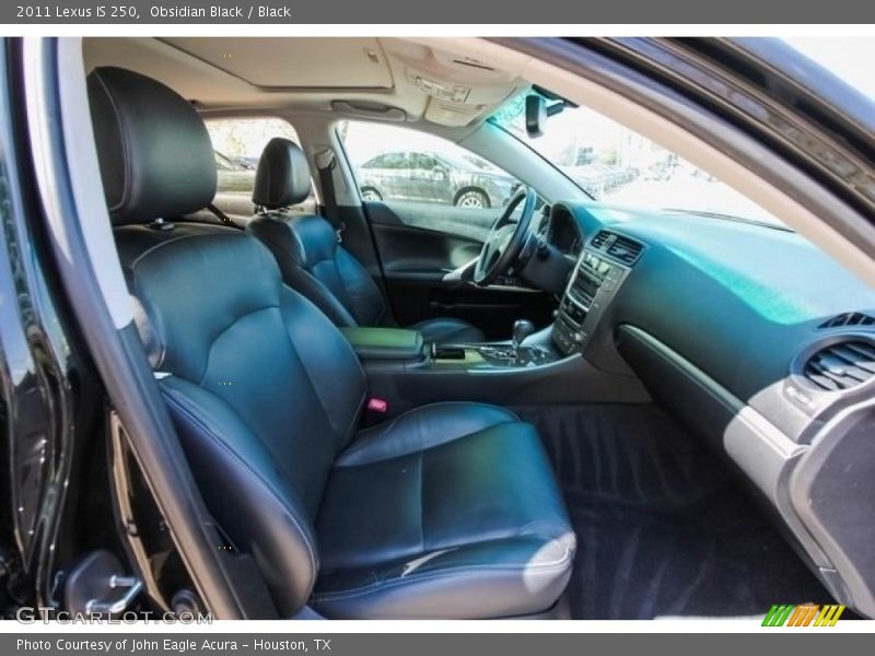 Obsidian Black / Black 2011 Lexus IS 250