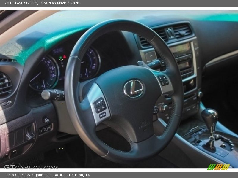 Obsidian Black / Black 2011 Lexus IS 250