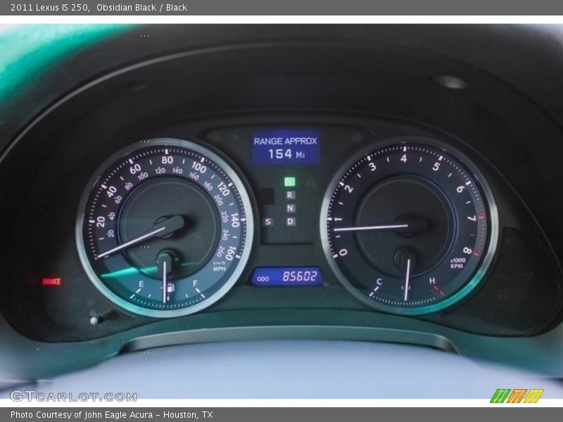 Obsidian Black / Black 2011 Lexus IS 250
