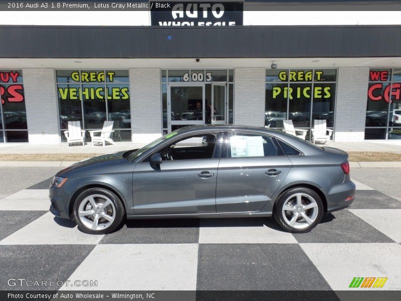 Lotus Gray Metallic / Black 2016 Audi A3 1.8 Premium
