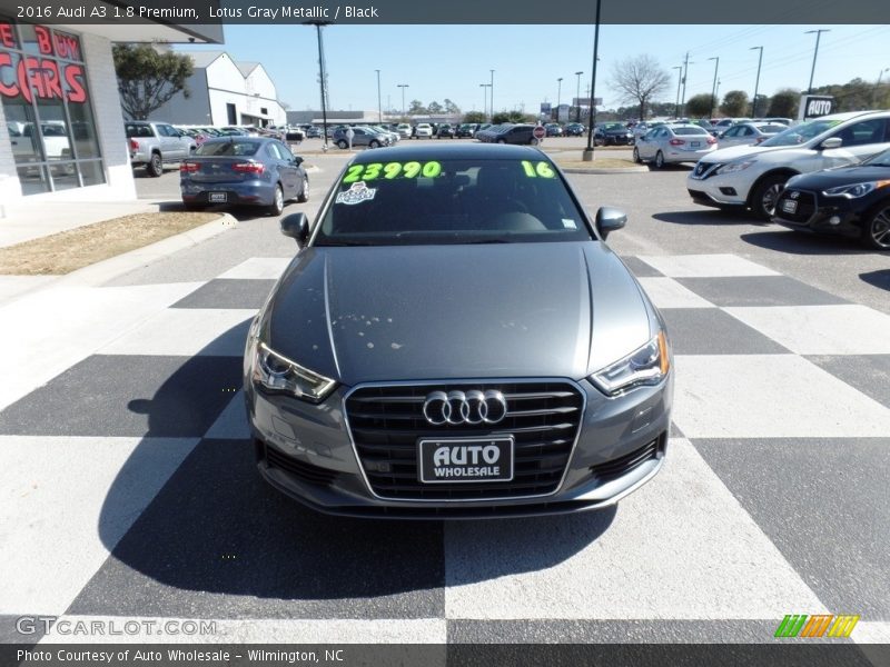 Lotus Gray Metallic / Black 2016 Audi A3 1.8 Premium
