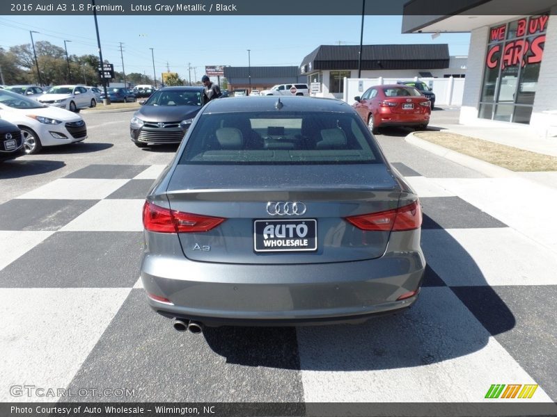 Lotus Gray Metallic / Black 2016 Audi A3 1.8 Premium