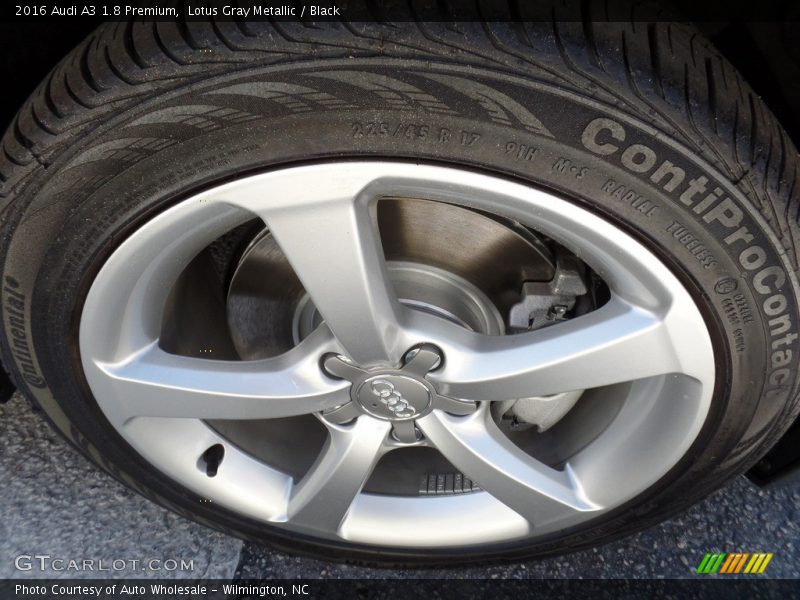 Lotus Gray Metallic / Black 2016 Audi A3 1.8 Premium