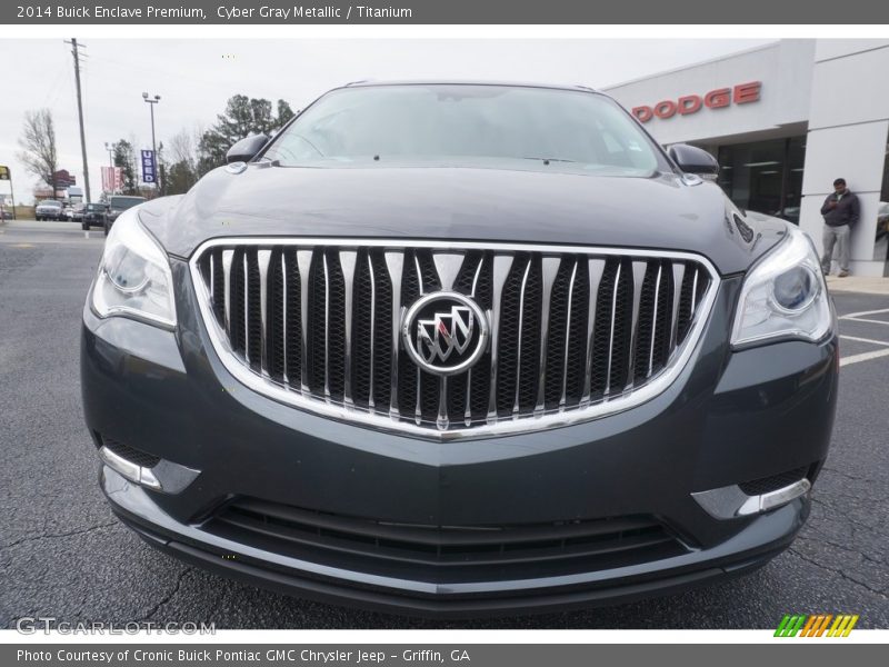 Cyber Gray Metallic / Titanium 2014 Buick Enclave Premium
