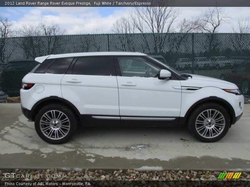 Fuji White / Tan/Ivory/Espresso 2012 Land Rover Range Rover Evoque Prestige