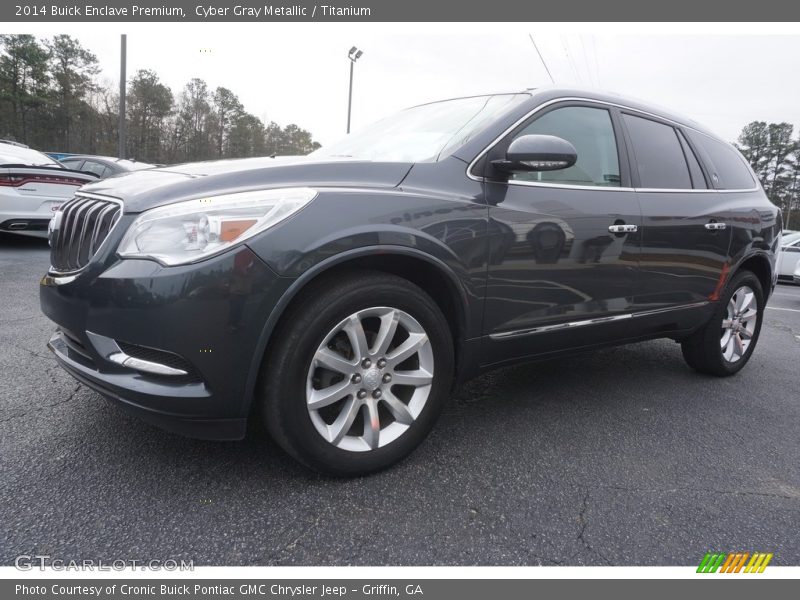 Cyber Gray Metallic / Titanium 2014 Buick Enclave Premium