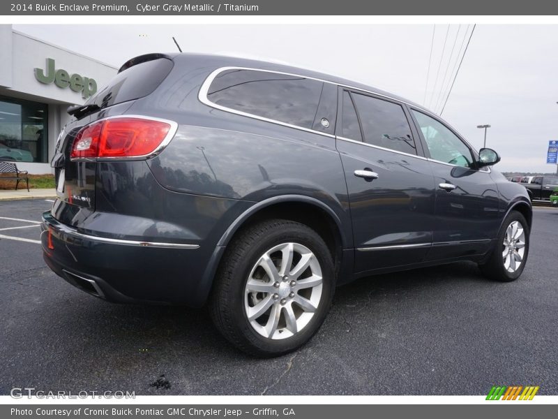 Cyber Gray Metallic / Titanium 2014 Buick Enclave Premium