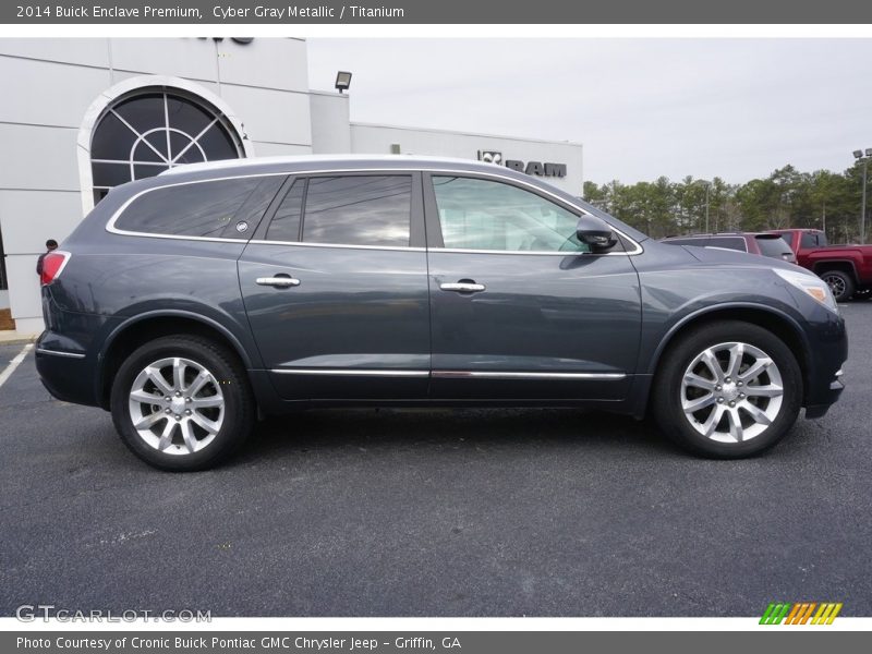 Cyber Gray Metallic / Titanium 2014 Buick Enclave Premium