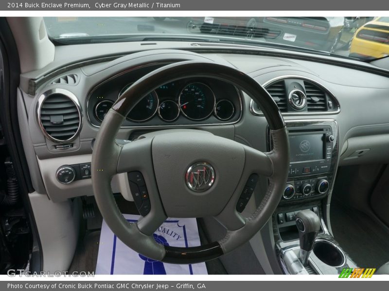 Cyber Gray Metallic / Titanium 2014 Buick Enclave Premium