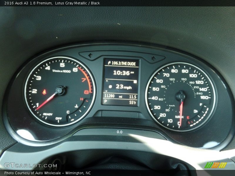 Lotus Gray Metallic / Black 2016 Audi A3 1.8 Premium