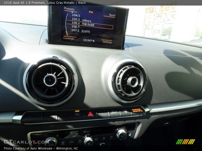 Lotus Gray Metallic / Black 2016 Audi A3 1.8 Premium