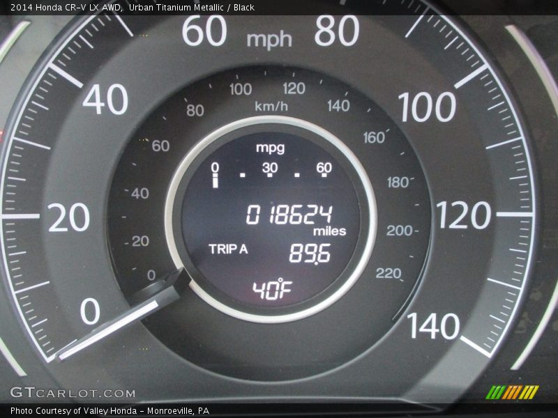 Urban Titanium Metallic / Black 2014 Honda CR-V LX AWD