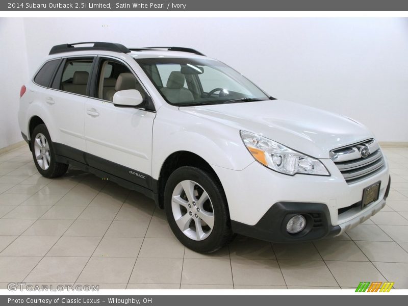 Satin White Pearl / Ivory 2014 Subaru Outback 2.5i Limited