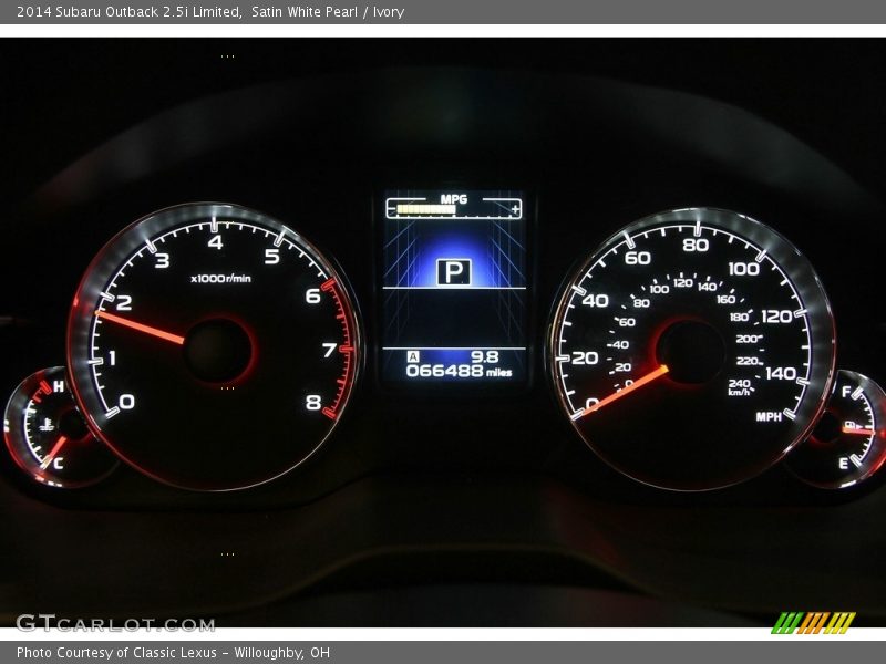 Satin White Pearl / Ivory 2014 Subaru Outback 2.5i Limited