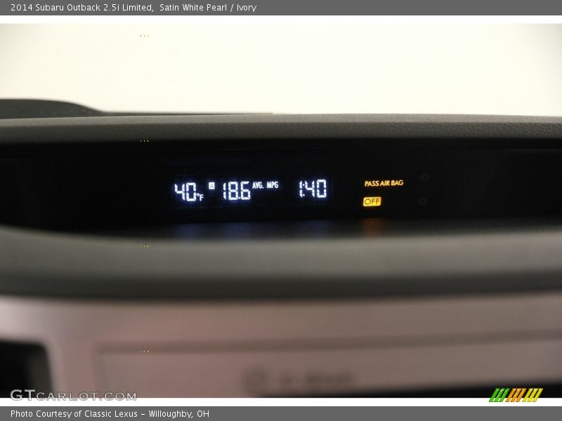 Satin White Pearl / Ivory 2014 Subaru Outback 2.5i Limited