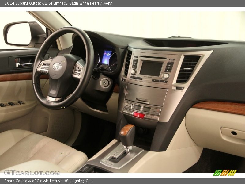 Satin White Pearl / Ivory 2014 Subaru Outback 2.5i Limited