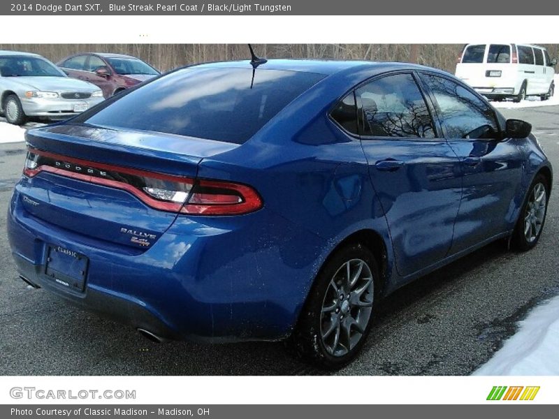 Blue Streak Pearl Coat / Black/Light Tungsten 2014 Dodge Dart SXT