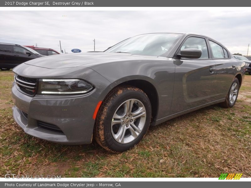 Destroyer Grey / Black 2017 Dodge Charger SE