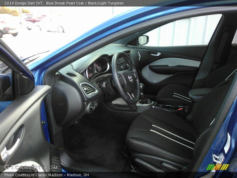 Blue Streak Pearl Coat / Black/Light Tungsten 2014 Dodge Dart SXT