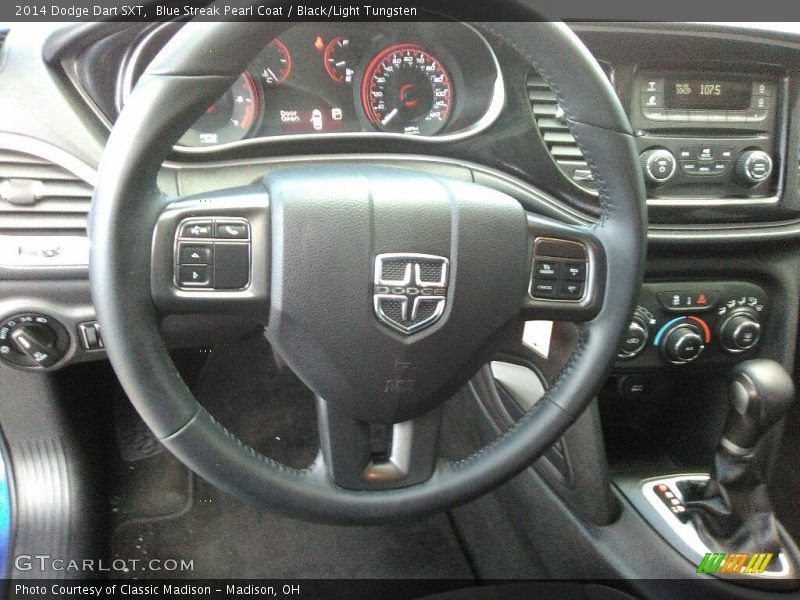 Blue Streak Pearl Coat / Black/Light Tungsten 2014 Dodge Dart SXT